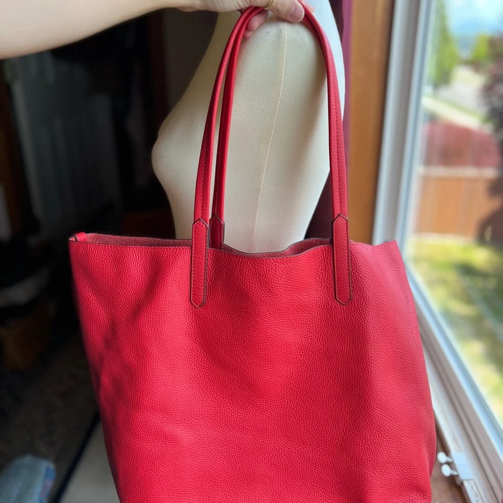 Banana Republic Raspberry Red Tote - Picture 2 of 8
